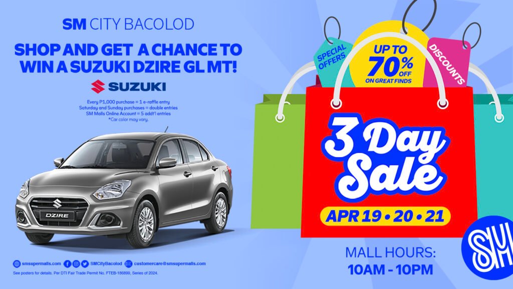EPIC 3-Day Sale Is Coming To SM CITY BACOLOD April 19-21